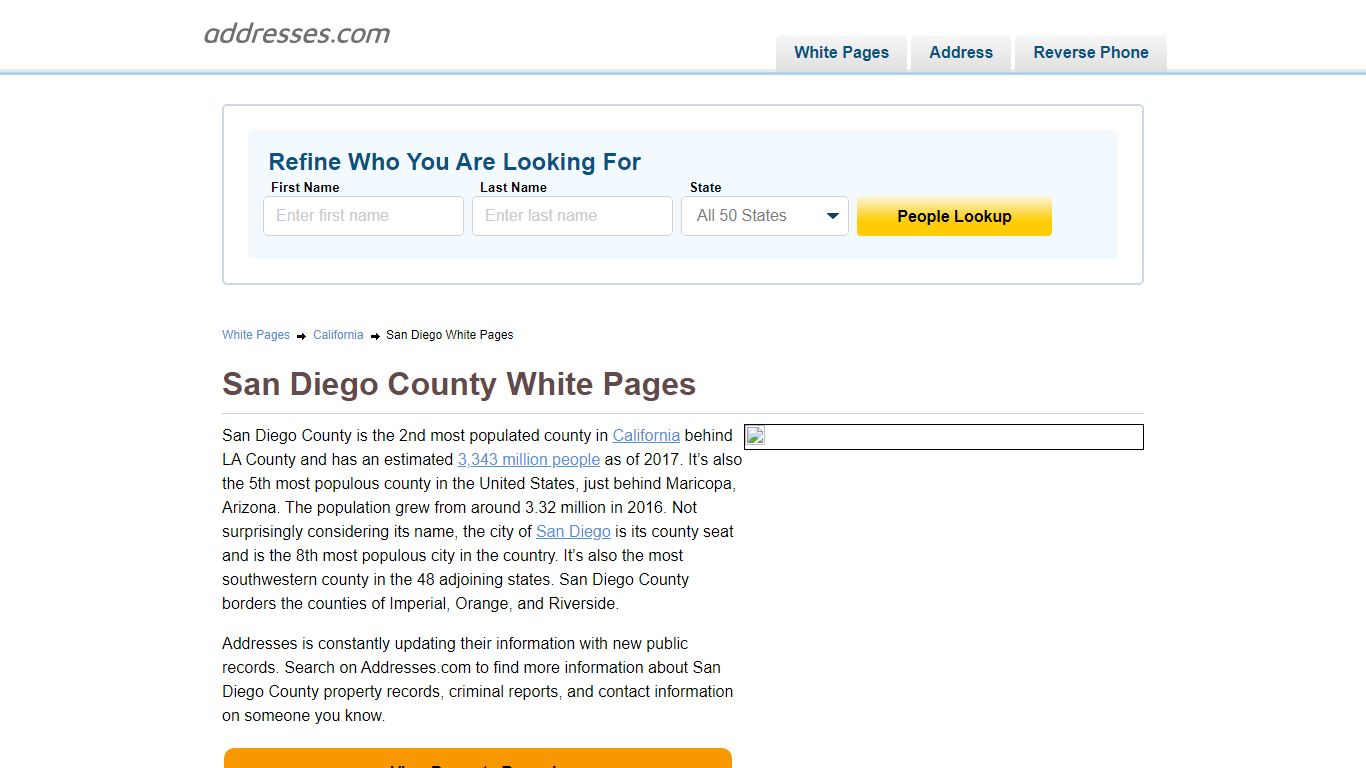 White Pages | Addresses
