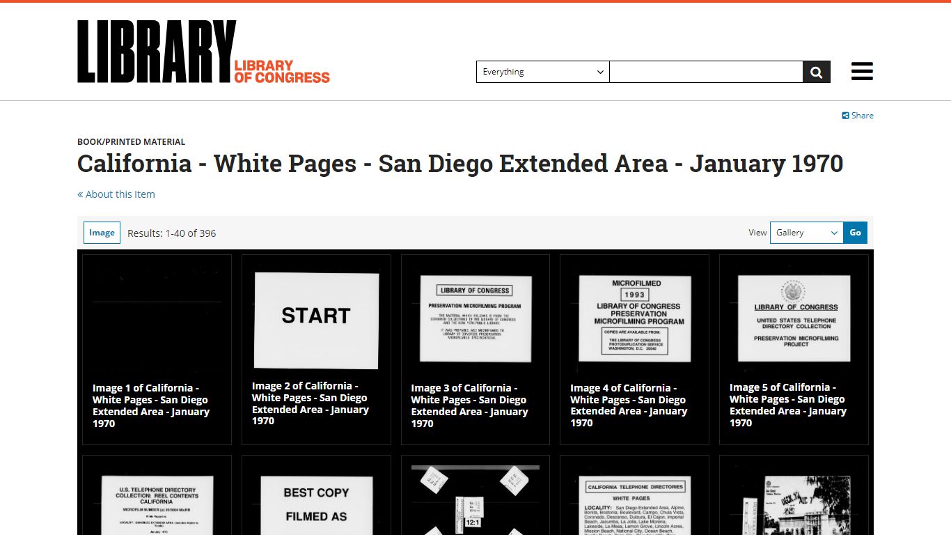 California - White Pages - San Diego Extended Area - January 1970